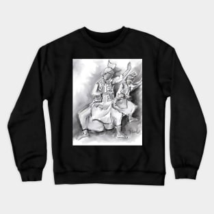 Bhangra dancers Crewneck Sweatshirt